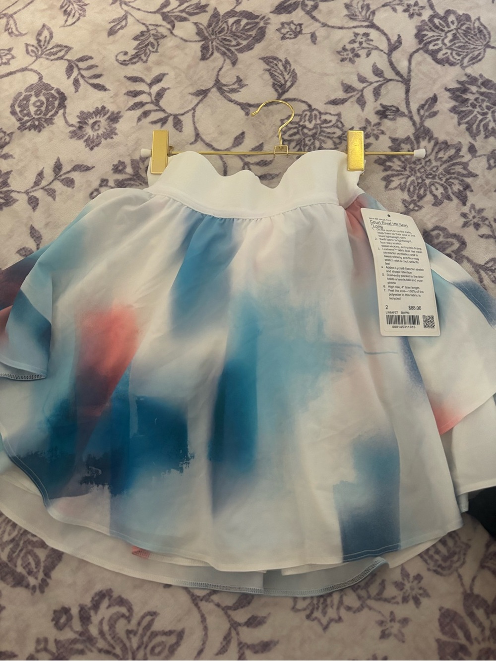 lululemon court rival tennis skirt